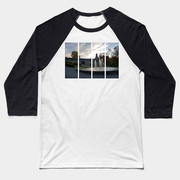 This Castle, during the Battle of the Bulge, housed the Headquarters of Major General Matthew B. Ridgway. Liege Province. Autumn sunny day Baseball T-Shirt by fabbroni-art